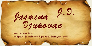 Jasmina Đupovac vizit kartica
